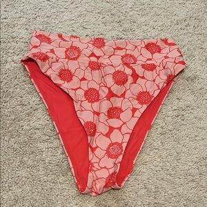 Floral High-Waisted Bikini Bottoms